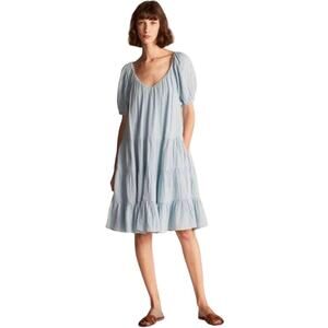 La Vie Rebecca Taylor Double-Gauze Dress Blue Women’s size XS